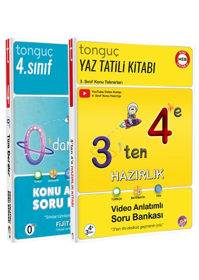 3\'ten 4\'e Hazırlık Seti - Tonguç Yayınları